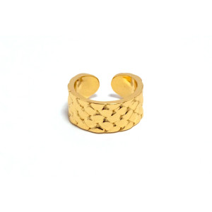 The Infinity Ring Collection Elegance and Chic Freesize Non Tarnish Gold Colour