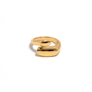 The Infinity Ring Collection Elegance and Chic Freesize Non Tarnish Gold Colour