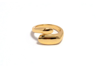 The Infinity Ring Collection Elegance and Chic Freesize Non Tarnish Gold Colour