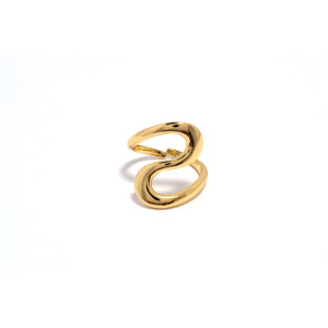 The Infinity Ring Collection Elegance and Chic Freesize Non Tarnish Gold Colour