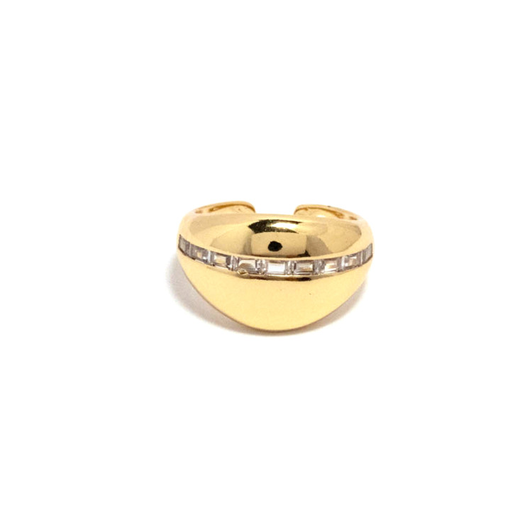 The Infinity Ring Collection Elegance and Chic Freesize Non Tarnish Gold Colour