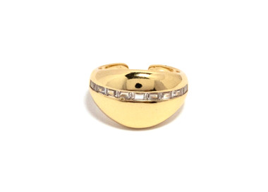 The Infinity Ring Collection Elegance and Chic Freesize Non Tarnish Gold Colour