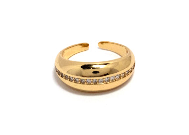 The Infinity Ring Collection The Marquise Freesize Non Tarnish Gold Colour