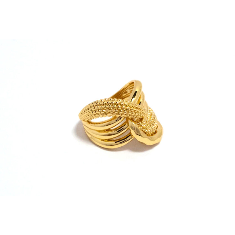 The Infinity Ring Collection Elegance and Chic Freesize Non Tarnish Gold Colour