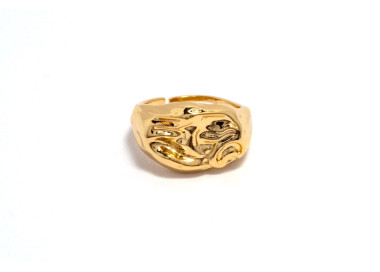 The Infinity Ring Collection Elegance and Chic Freesize Non Tarnish Gold Colour