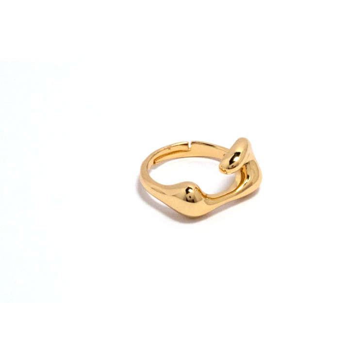 The Infinity Ring Collection Elegance and Chic Freesize Non Tarnish Gold Colour