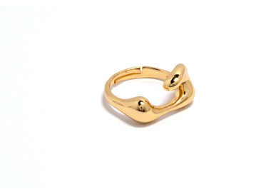 The Infinity Ring Collection Elegance and Chic Freesize Non Tarnish Gold Colour