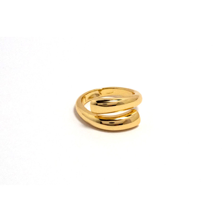 The Infinity Ring Collection Elegance and Chic Freesize Non Tarnish Gold Colour