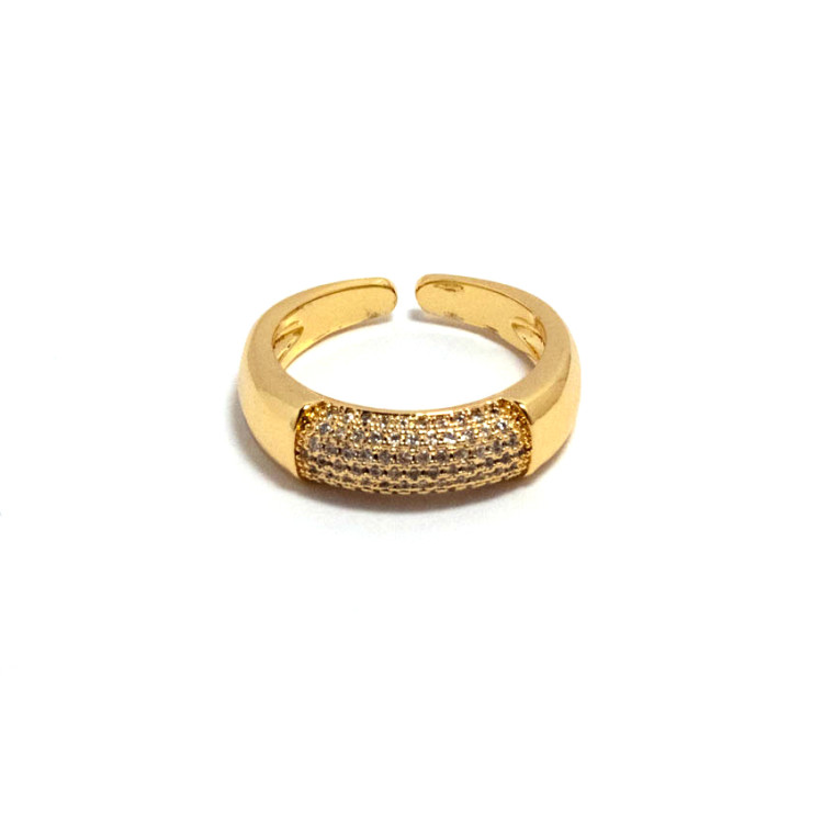 The Infinity Ring Collection Elegance and Chic Freesize Non Tarnish Gold Colour