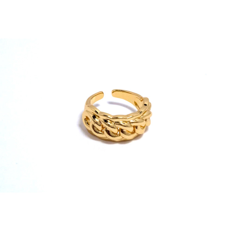 The Infinity Ring Collection Elegance and Chic Freesize Non Tarnish Gold Colour