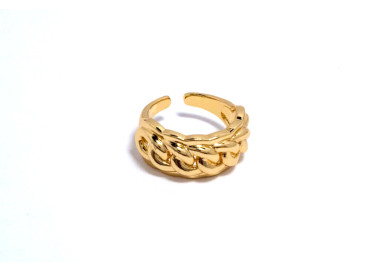 The Infinity Ring Collection Elegance and Chic Freesize Non Tarnish Gold Colour