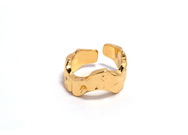 The Infinity Ring Collection Elegance and Chic Freesize Non Tarnish Gold Colour