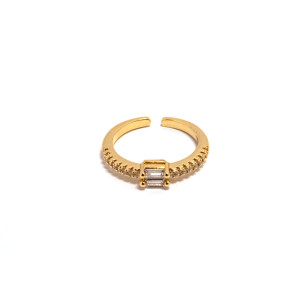 The Infinity Ring Collection Elegance and Chic Freesize Non Tarnish Gold Colour