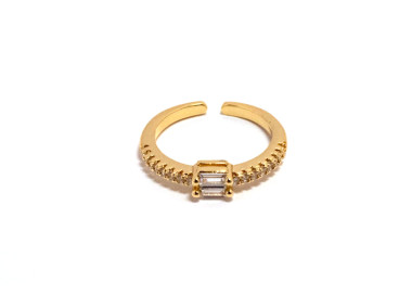 The Infinity Ring Collection Elegance and Chic Freesize Non Tarnish Gold Colour