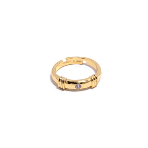 The Infinity Ring Collection Elegance and Chic Freesize Non Tarnish Gold Colour