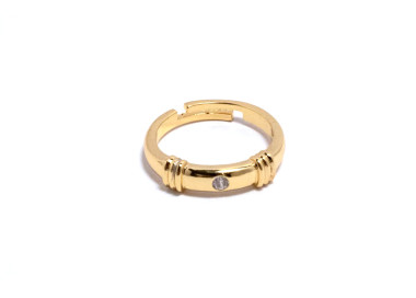 The Infinity Ring Collection Elegance and Chic Freesize Non Tarnish Gold Colour