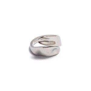 The Infinity Ring Collection Elegance and Chic Freesize Non Tarnish Silver Colour