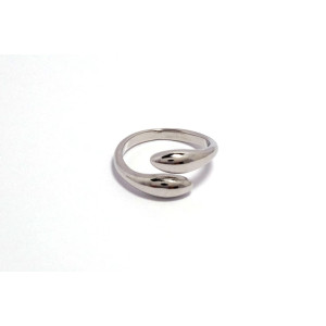 The Infinity Ring Collection Elegance and Chic Freesize Non Tarnish Silver Colour