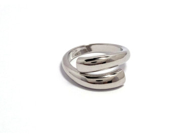 The Infinity Ring Collection Elegance and Chic Freesize Non Tarnish Silver Colour