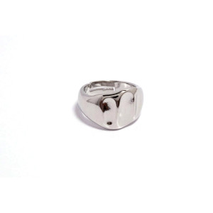 The Infinity Ring Collection Elegance and Chic Freesize Non Tarnish Silver Colour