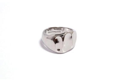 The Infinity Ring Collection Elegance and Chic Freesize Non Tarnish Silver Colour