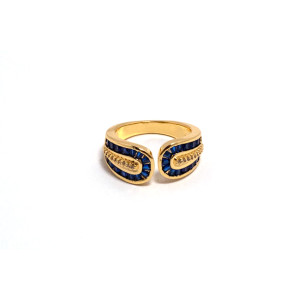 The Infinity Ring Collection Elegance and Chic Freesize Non Tarnish Gold Colour