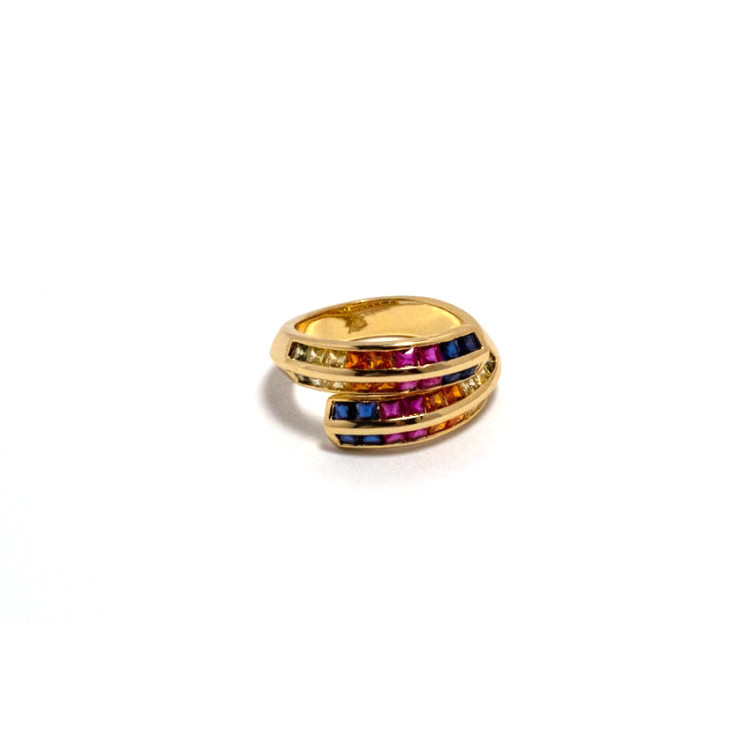 The Infinity Ring Collection Elegance and Chic Freesize Non Tarnish Gold Colour