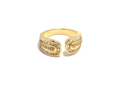 The Infinity Ring Collection Elegance and Chic Freesize Non Tarnish Gold Colour