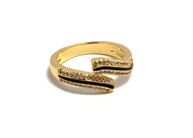 The Infinity Ring Collection Elegance and Chic Freesize Non Tarnish Gold Colour