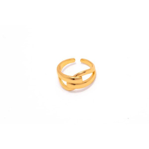 The Infinity Ring Collection Elegance and Chic Non Tarnish Gold Colour