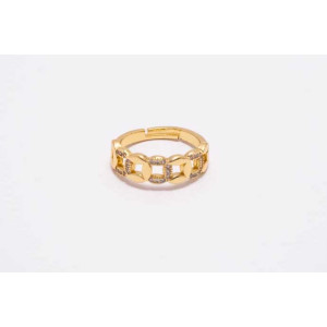 The Infinity Ring Collection Elegance and Chic Non Tarnish Gold Colour