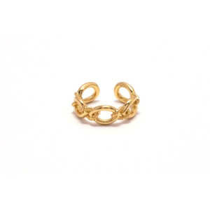 The Infinity Ring Collection Elegance and Chic Non Tarnish Gold Colour