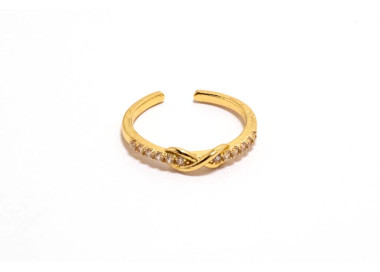 The Infinity Ring Collection Elegance and Chic Non Tarnish Gold Colour