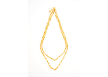 Necklace For the Chic 50cm + 60cm + 5cm Non Tarnish Gold Colour