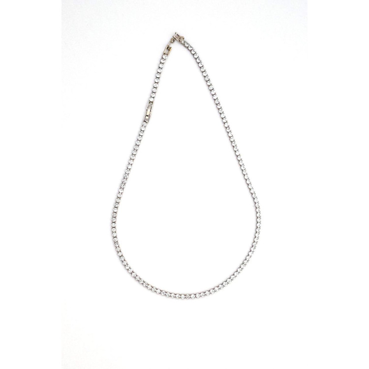 Necklace For the Chic 40cm + 5cm Non Tarnish Silver Colour