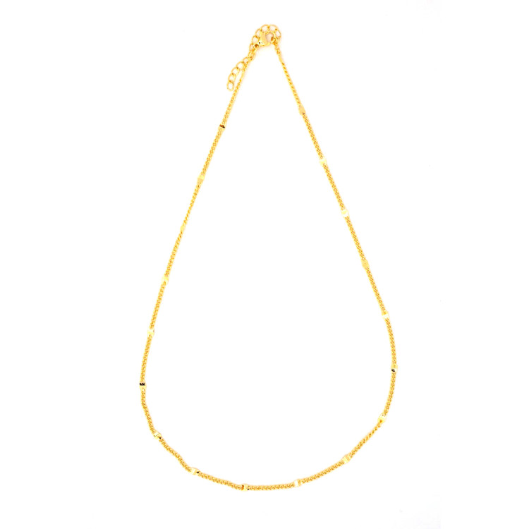 Necklace For the Chic 45cm + 5cm Non Tarnish Gold Colour