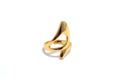 The Infinity Ring Collection Elegance and Chic Freesize Non Tarnish Gold Colour