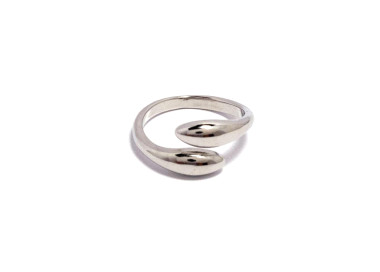 The Infinity Ring Collection Elegance and Chic Freesize Non Tarnish Silver Colour