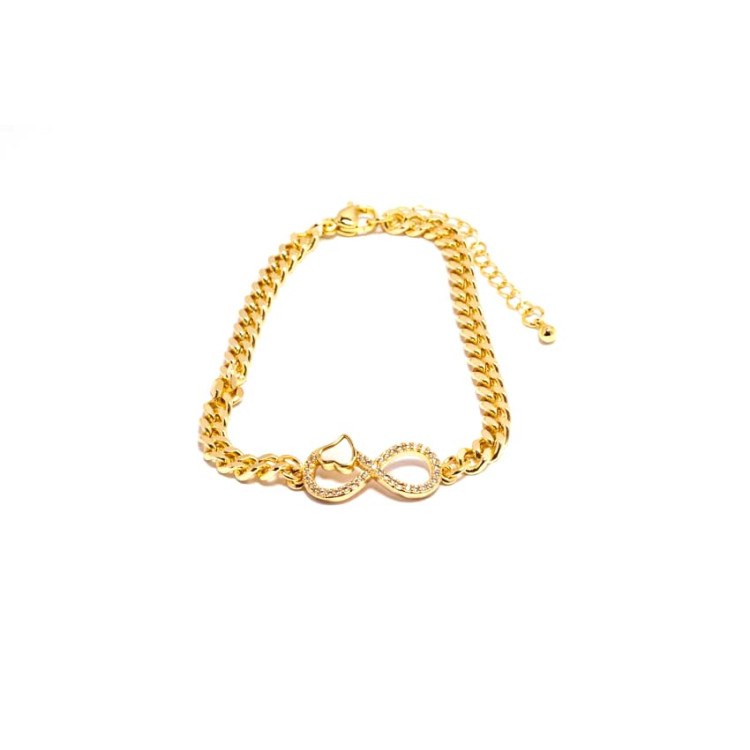 Chic Collection Bracelet Non Tarnish Gold Colour Chic Collection Bracelet Non Tarnish Gold Colour