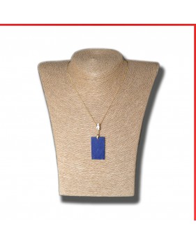 Lapis Lazuli Pendant on a gold coloured necklace