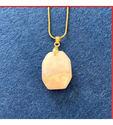 Marmo (Marble) gemstone pendant on a gold coloured necklace